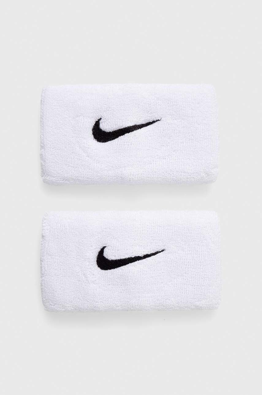 Nike brățări 2-pack culoarea alb