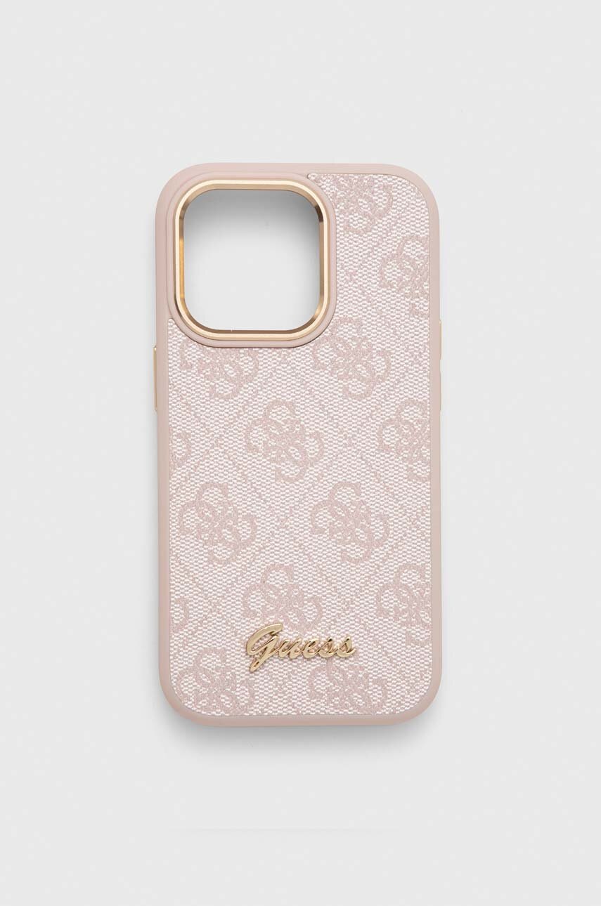 

Чехол на телефон Guess iPhone 14 Pro 6,1" цвет розовый