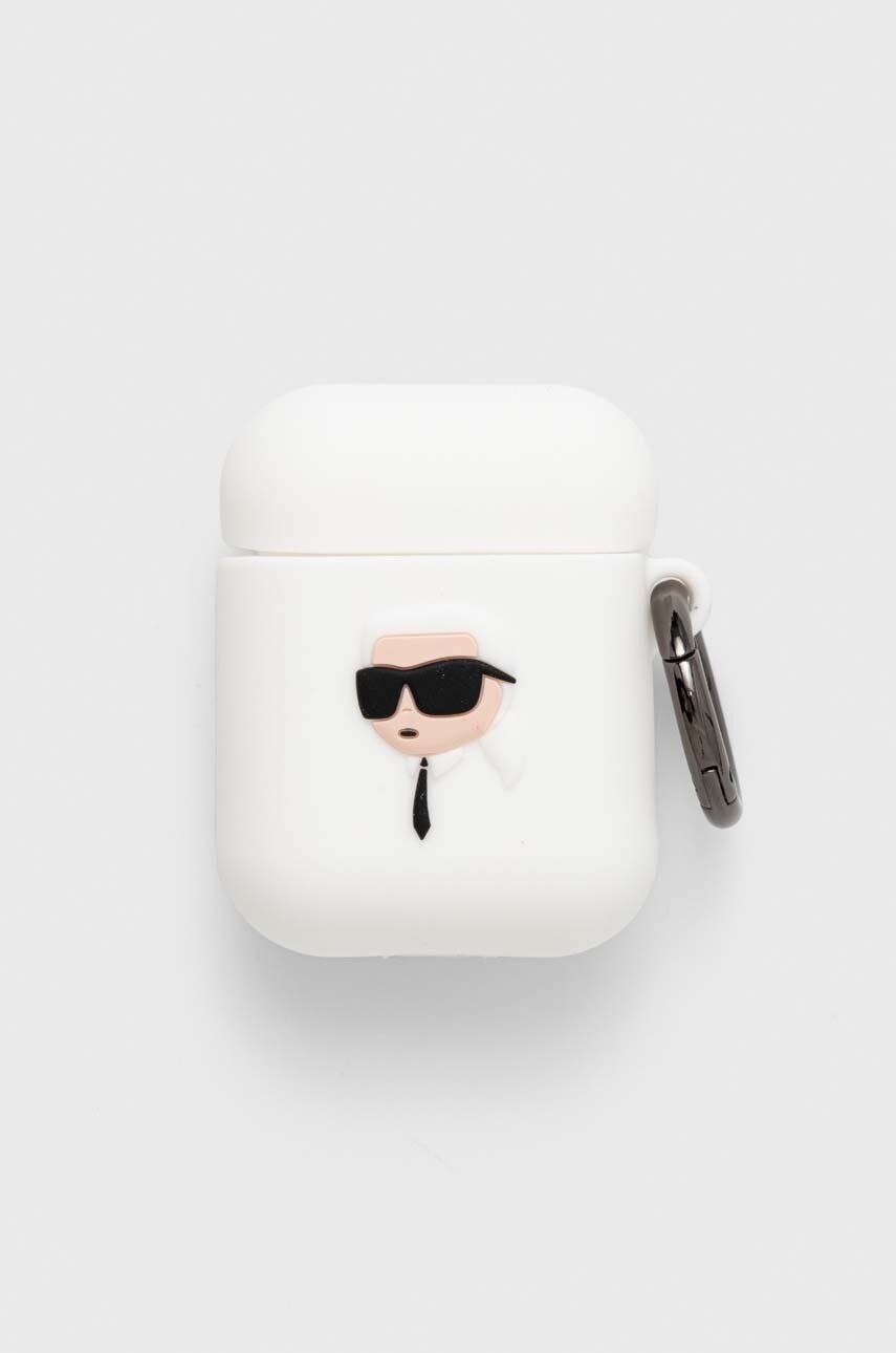 

Калъф за airpods Karl Lagerfeld 1/2 в бяло, Бял
