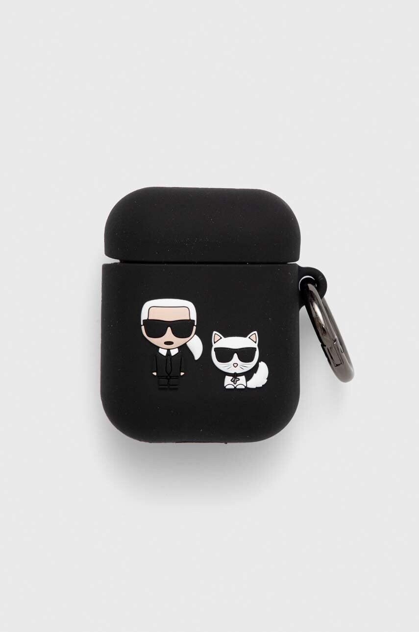 

Чохол для airpods Karl Lagerfeld AirPods 1/2 cover колір чорний