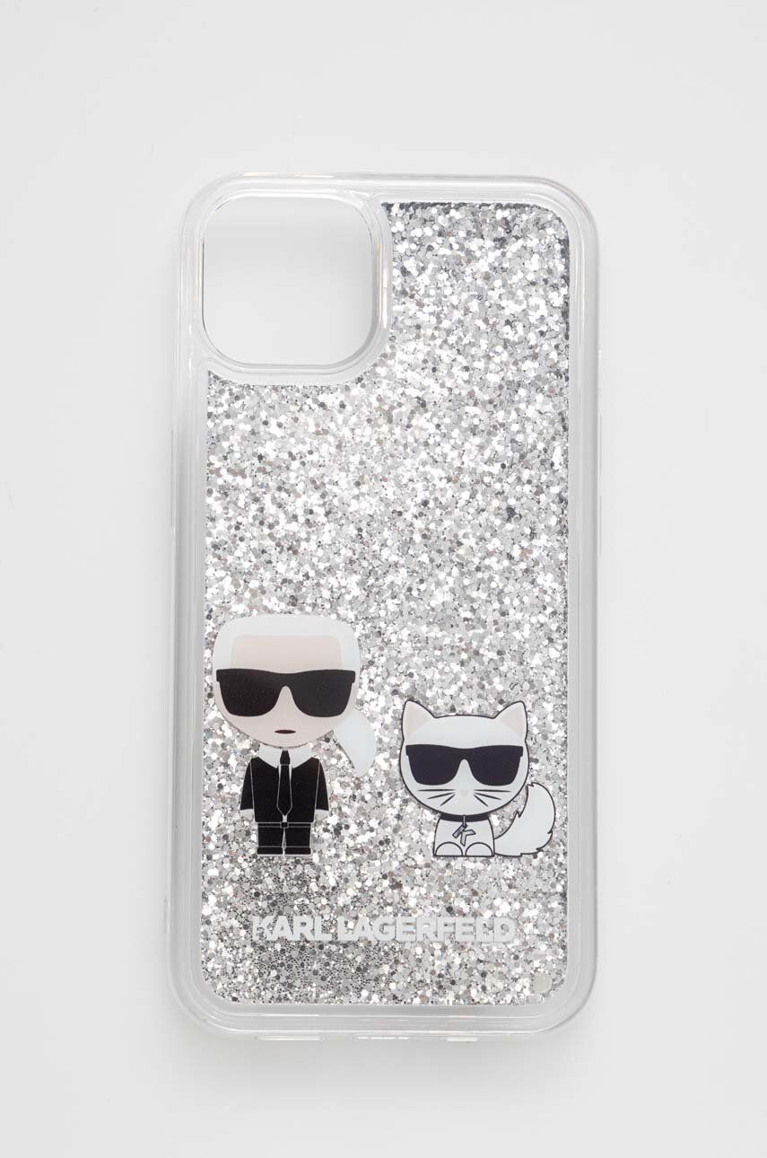 

Чехол на телефон Karl Lagerfeld iPhone 13 6,1" цвет серебрянный