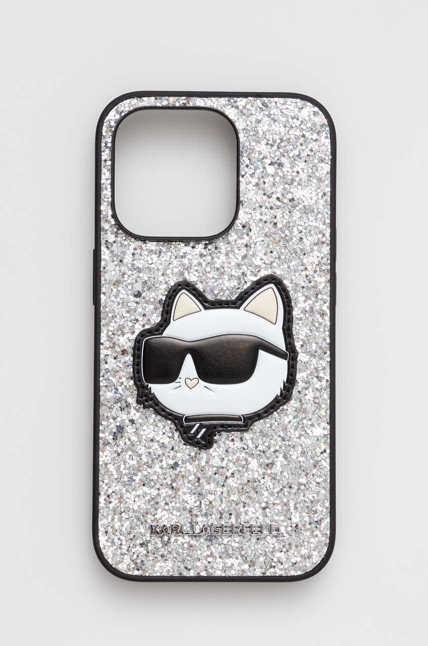 

Чехол на телефон Karl Lagerfeld iPhone 14 Pro 6,1" цвет серебрянный