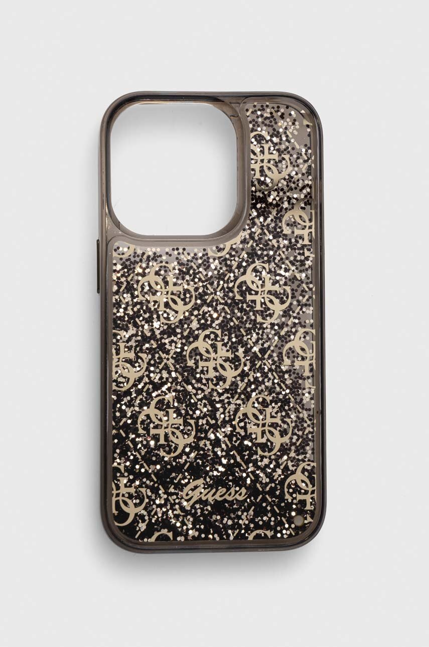 

Кейс за телефон Guess iPhone 14 Pro 6.1" в черно, Черен