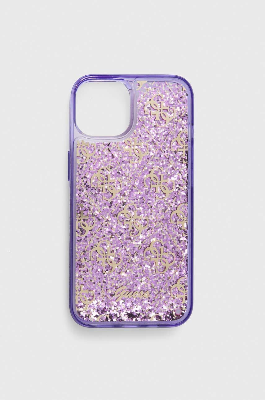 

Чехол на телефон Guess iPhone 14 6.1" цвет фиолетовый