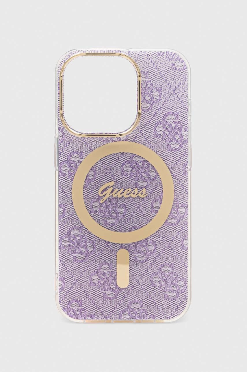 

Чехол на телефон Guess iPhone 14 Pro 6.1" цвет фиолетовый