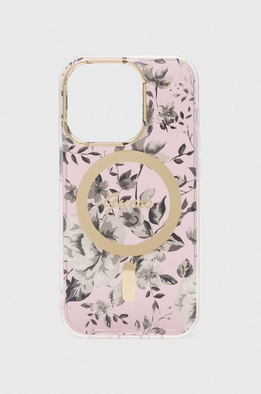 

Чохол на телефон Guess iPhone 14 Pro 6.1" колір рожевий