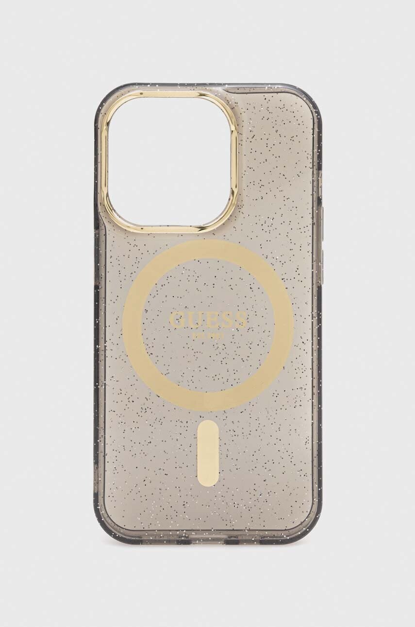 

Кейс за телефон Guess iPhone 14 Pro 6.1" в бежово, Бежов