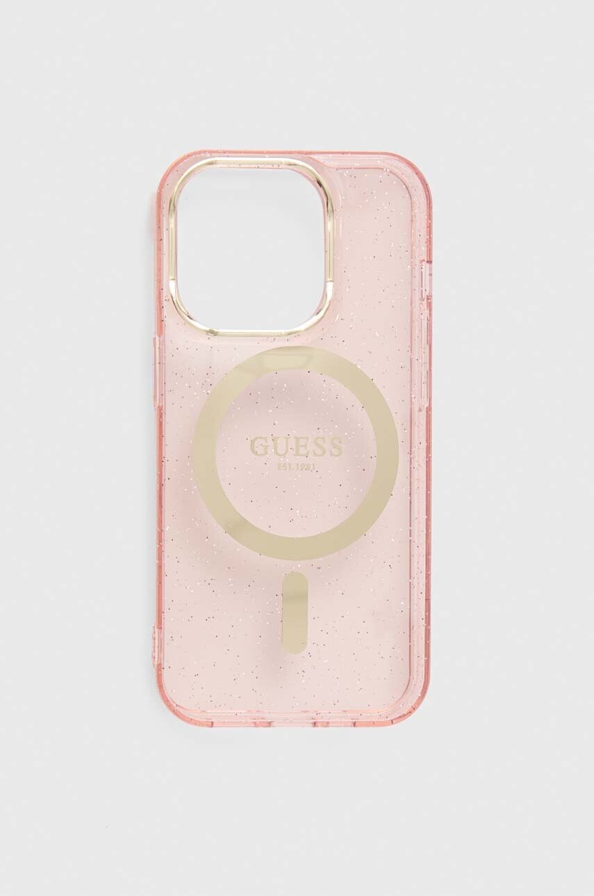 

Чехол на телефон Guess iPhone 14 Pro 6.1" цвет розовый