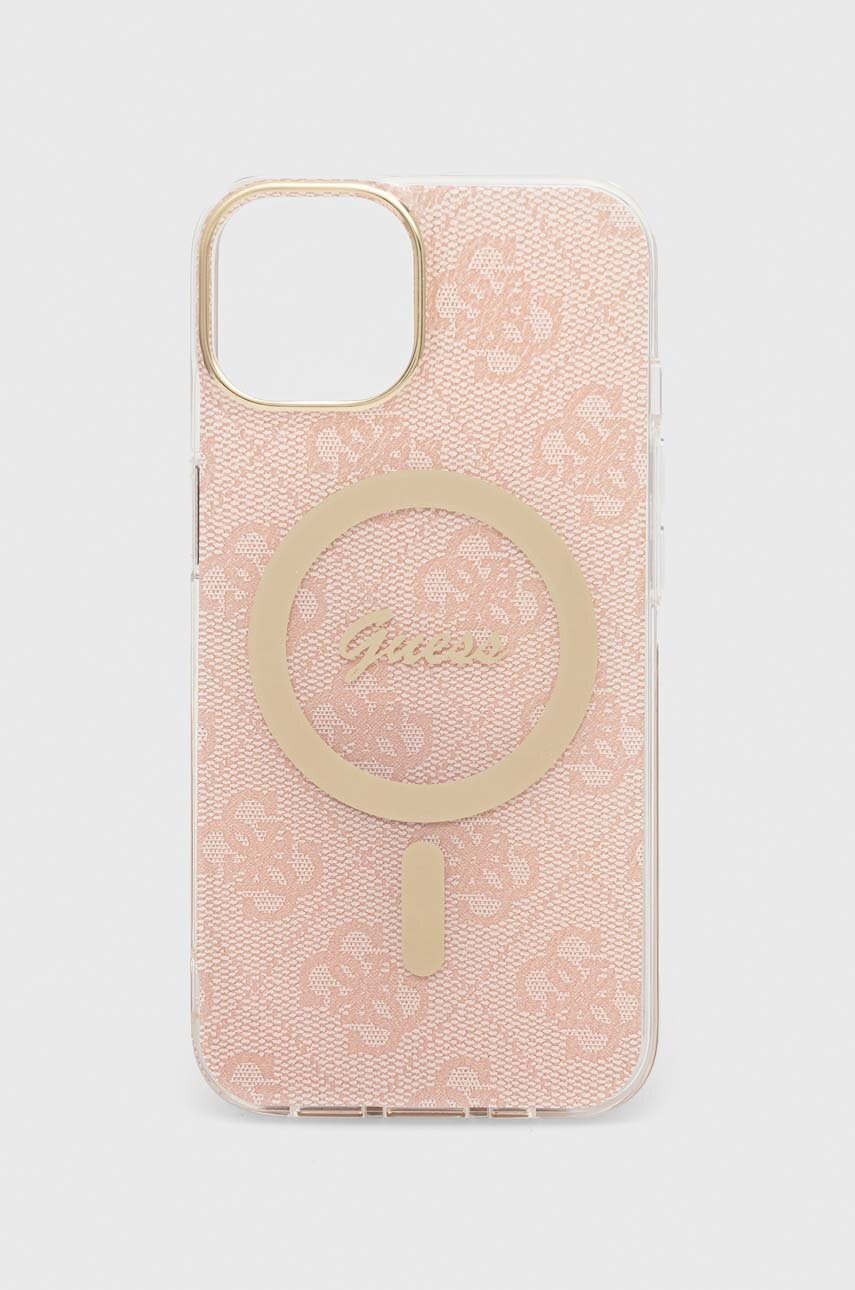 

Чехол на телефон Guess iPhone 14 6.1" цвет розовый