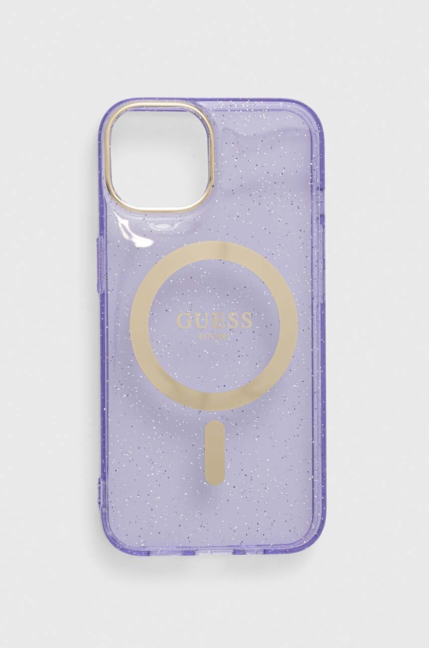 

Чехол на телефон Guess iPhone 14 6.1" цвет фиолетовый