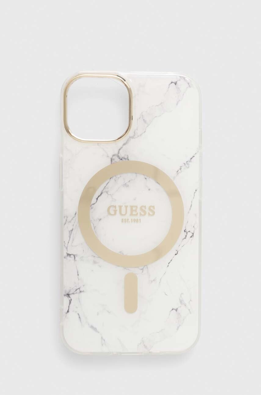 

Кейс за телефон Guess iPhone 14 6.1" в бяло, Бял