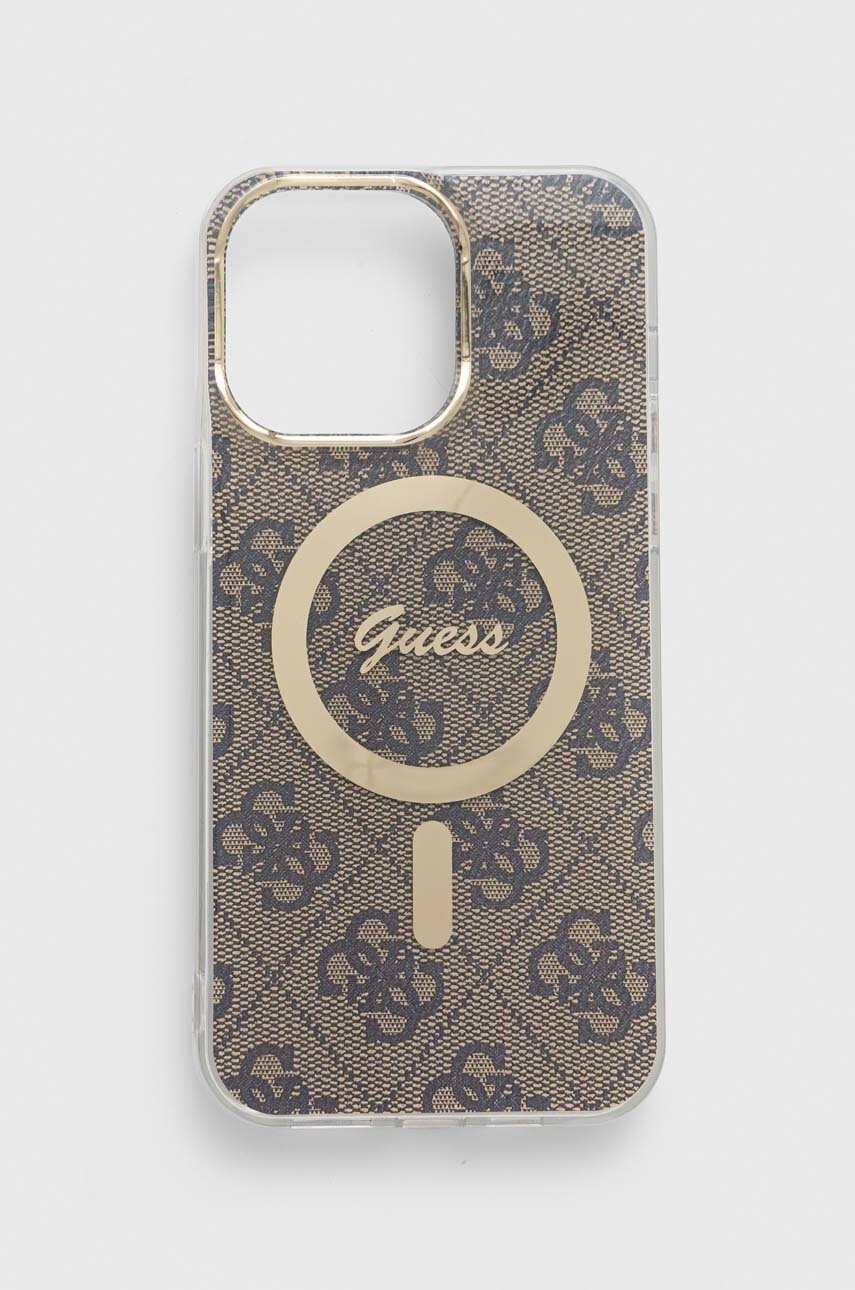 

Чехол на телефон Guess iPhone 14 Pro Max 6.7" цвет бежевый