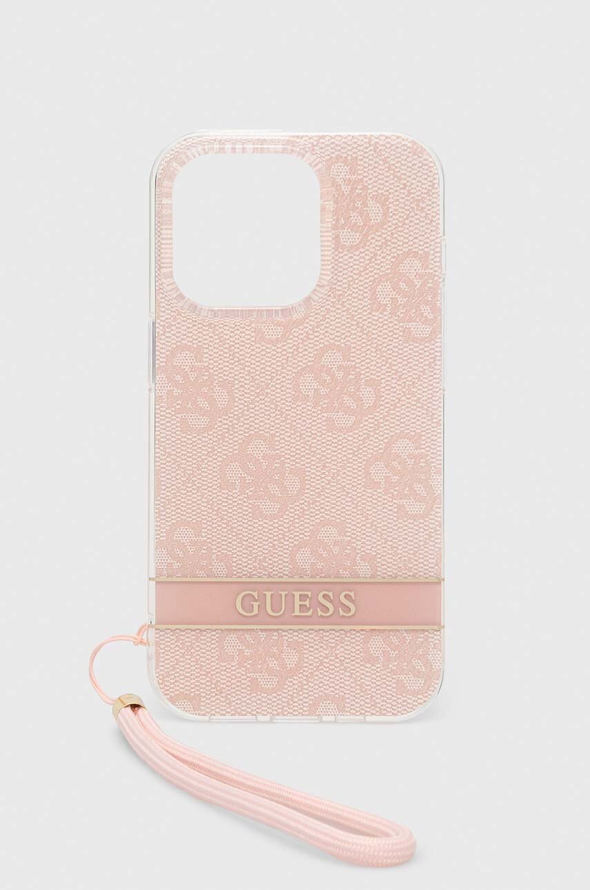 

Чохол на телефон Guess iPhone 14 Pro 6,1" колір рожевий