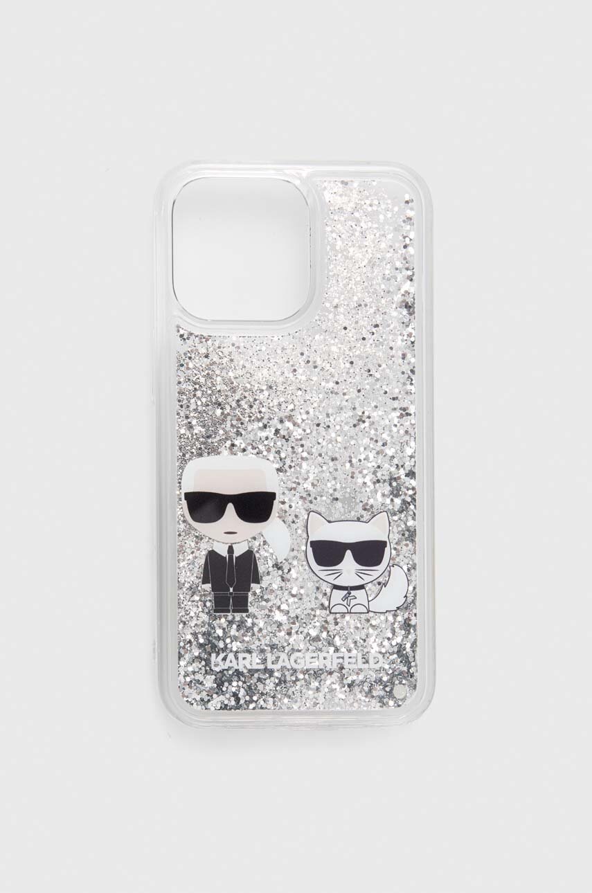 

Кейс за телефон Karl Lagerfeld iPhone 13 Pro / 13 6,1" в сребристо, Сребърен