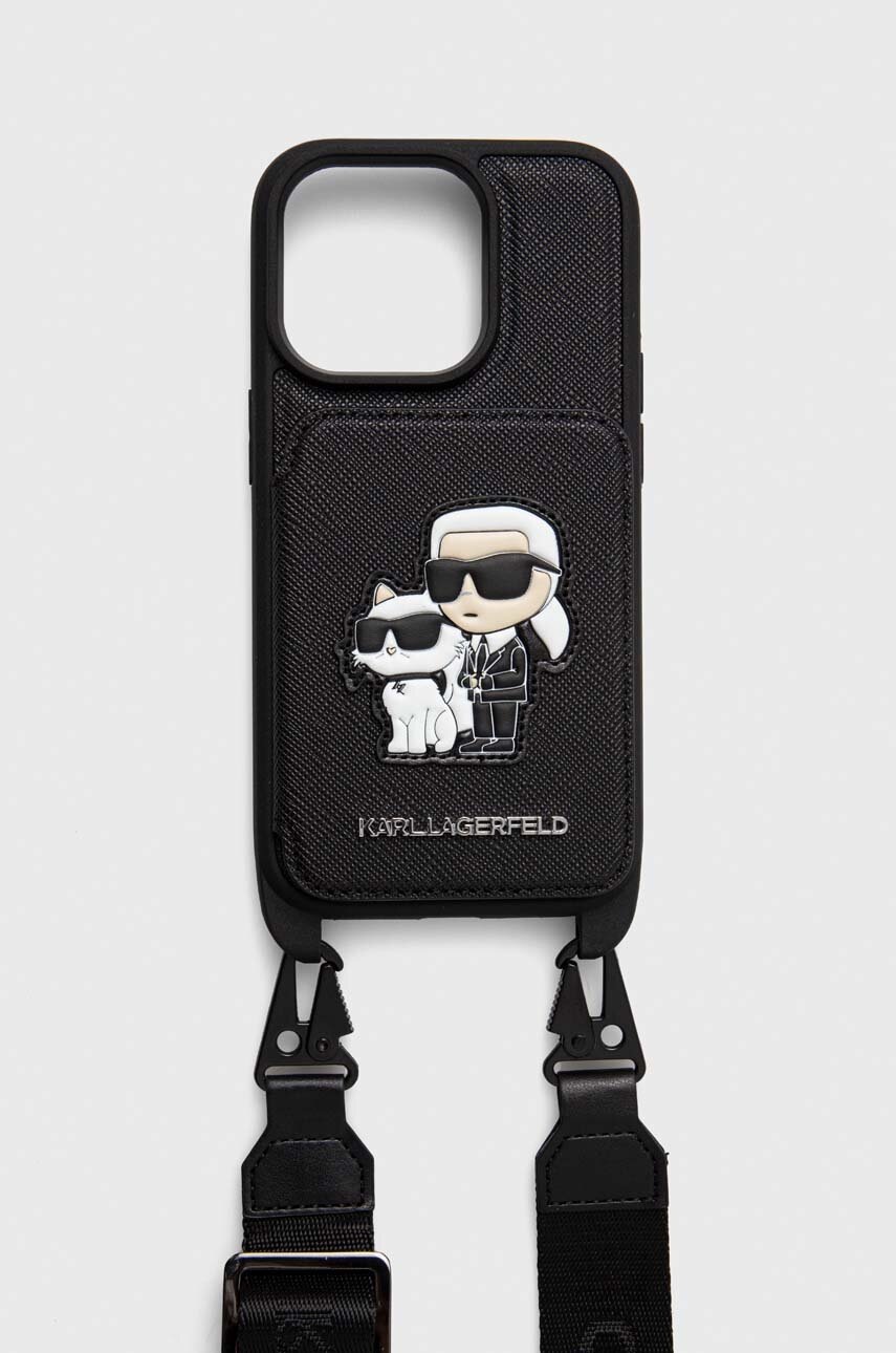 

Чехол на телефон Karl Lagerfeld iPhone 14 Pro 6.1" цвет чёрный