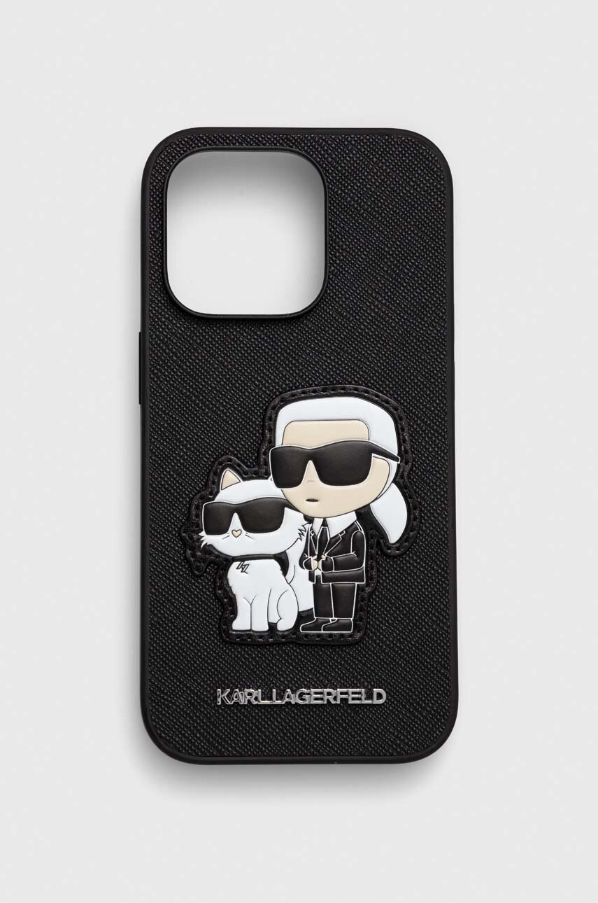 

Чехол на телефон Karl Lagerfeld iPhone 14 Pro 6.1" цвет чёрный