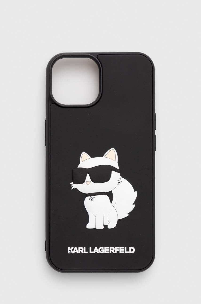 Levně Obal na telefon Karl Lagerfeld iPhone 14 6.1" černá barva