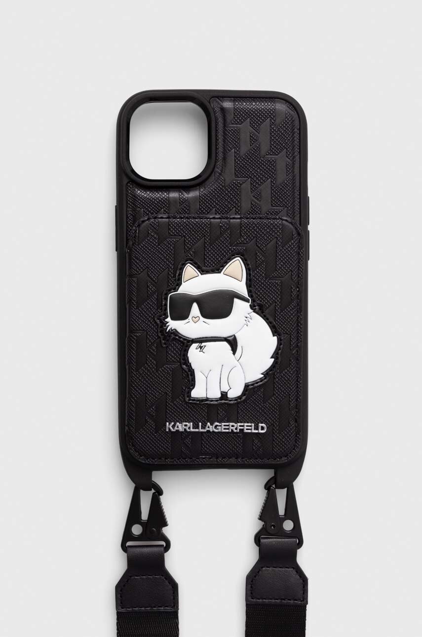 

Кейс за телефон Karl Lagerfeld iPhone 14 6.1" в черно, Черен
