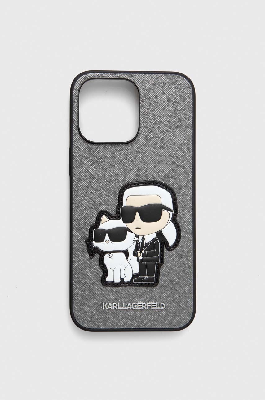 

Чохол на телефон Karl Lagerfeld iPhone 14 Pro Max 6.7" колір срібний