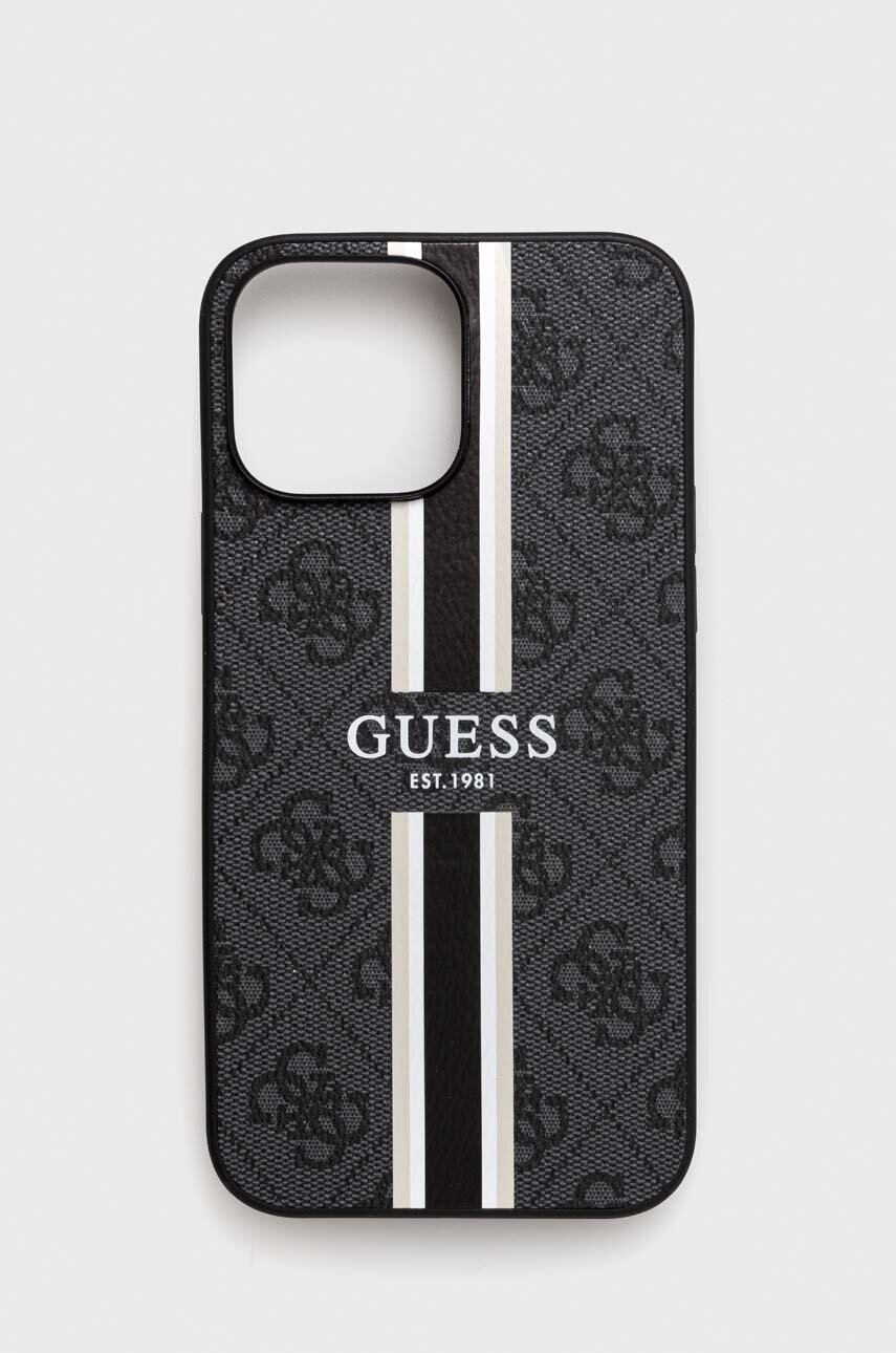 

Кейс за телефон Guess iPhone 13 Pro Max 6,7" в сиво, Сив