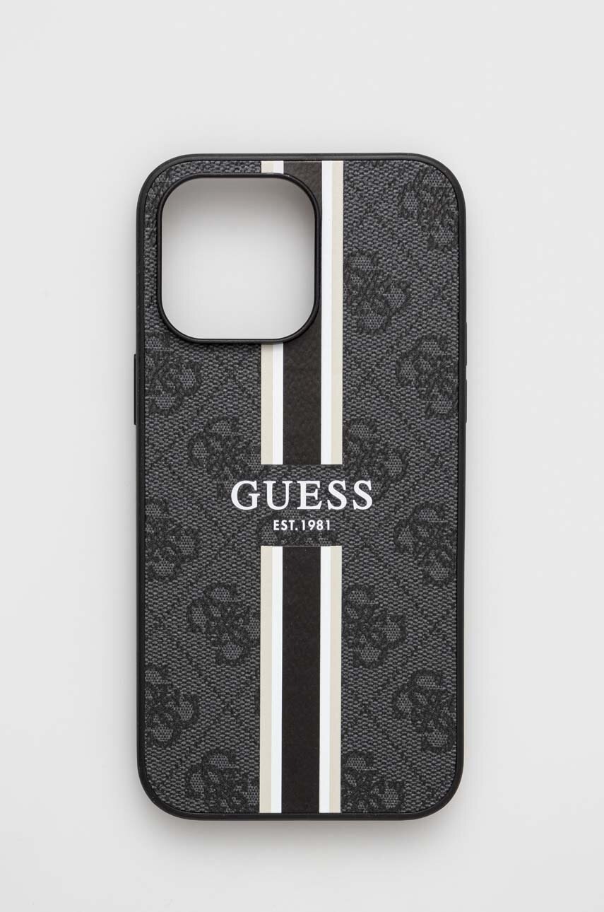 

Кейс за телефон Guess iPhone 14 Pro Max 6.7" в сиво, Сив