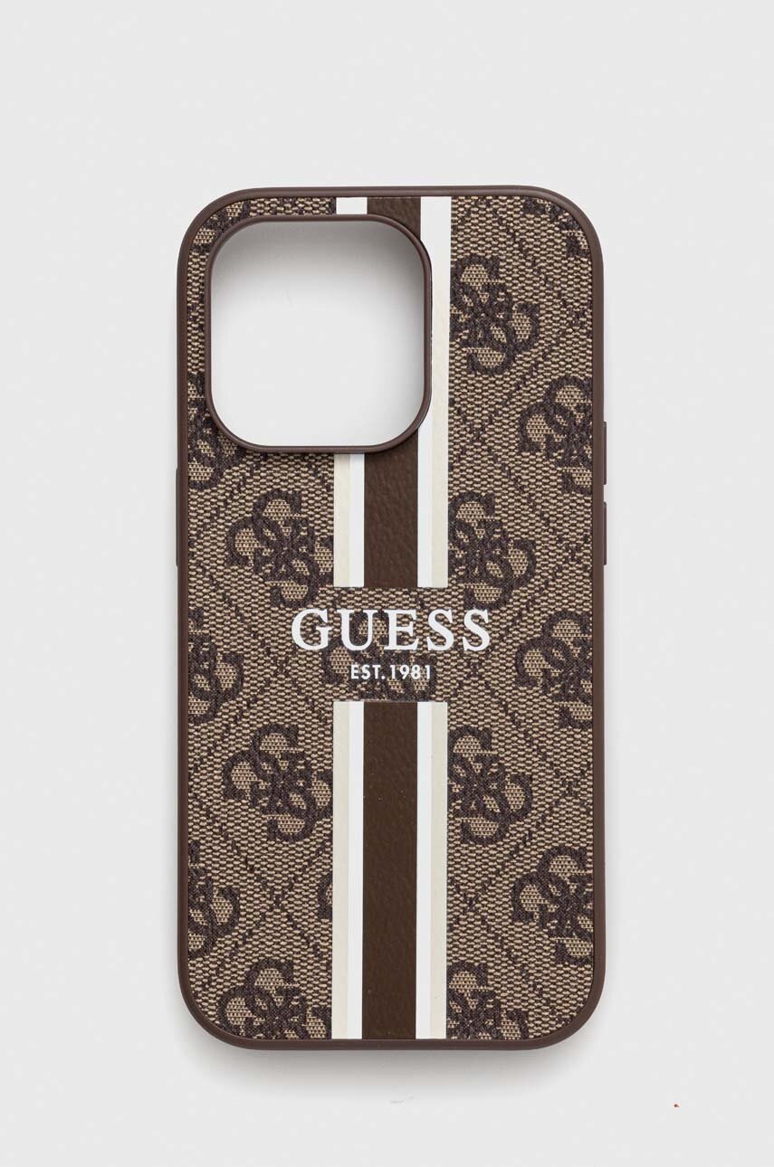 

Чохол на телефон Guess iPhone 14 Pro 6.1" колір коричневий