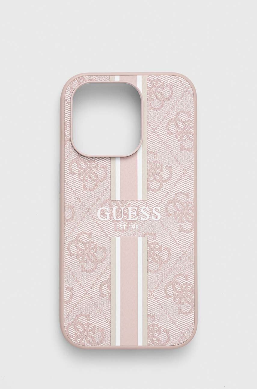 

Чохол на телефон Guess iPhone 14 Pro 6.1" колір рожевий