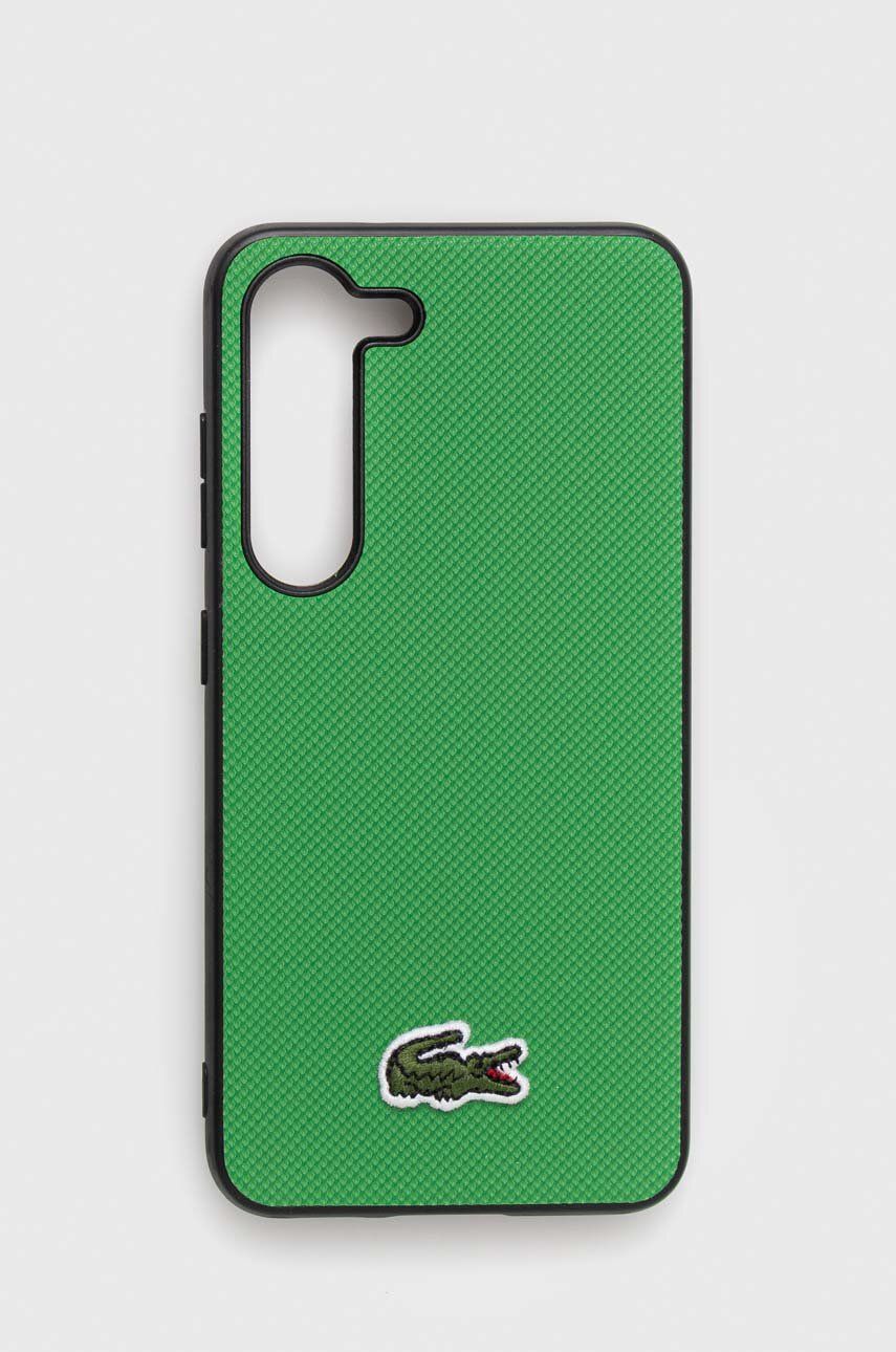 Obal na telefon Lacoste Galaxy S23 zelená barva - zelená -  Umělá hmota
