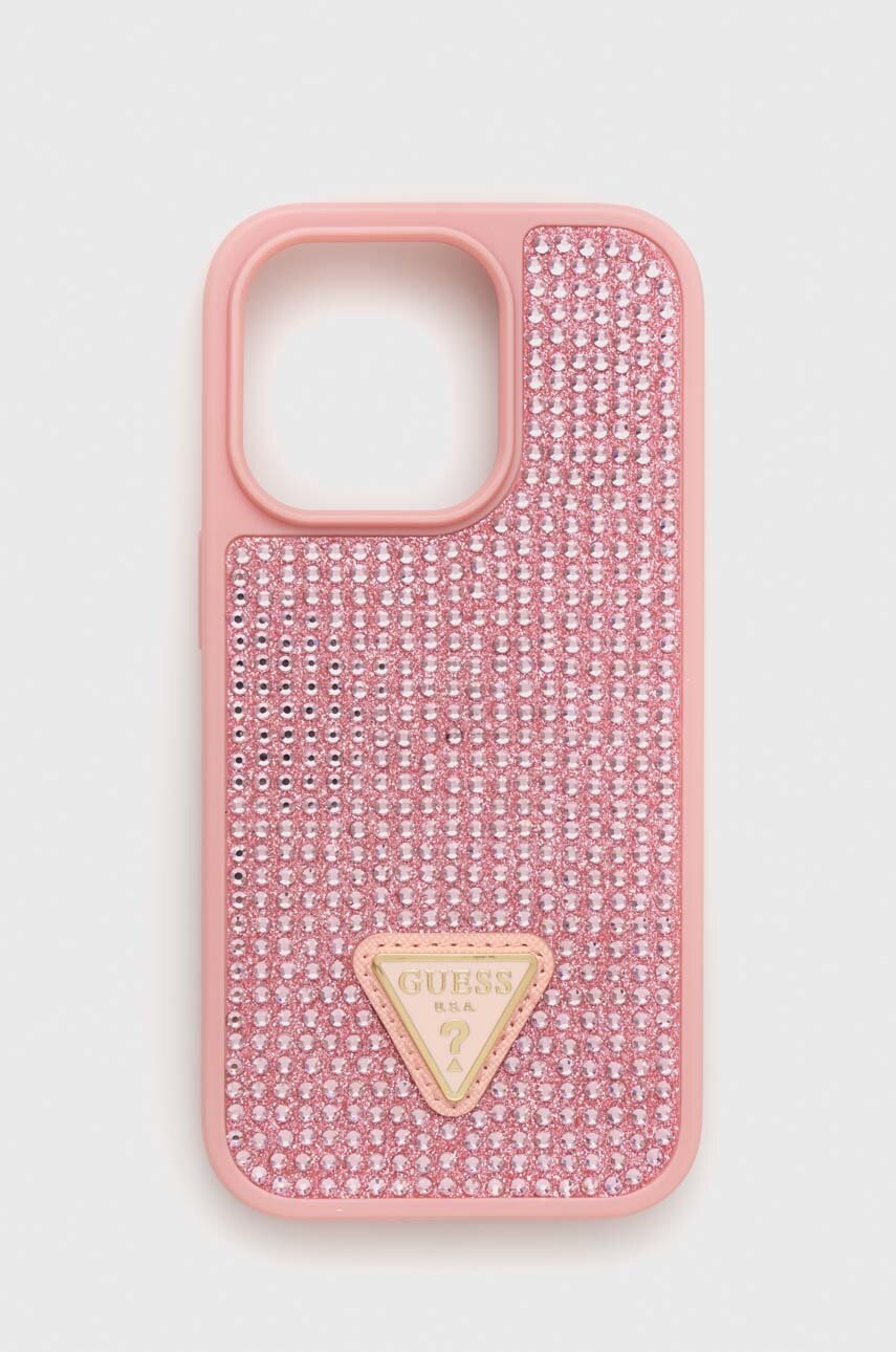 

Чехол на телефон Guess iPhone 14 Pro 6,1" цвет розовый