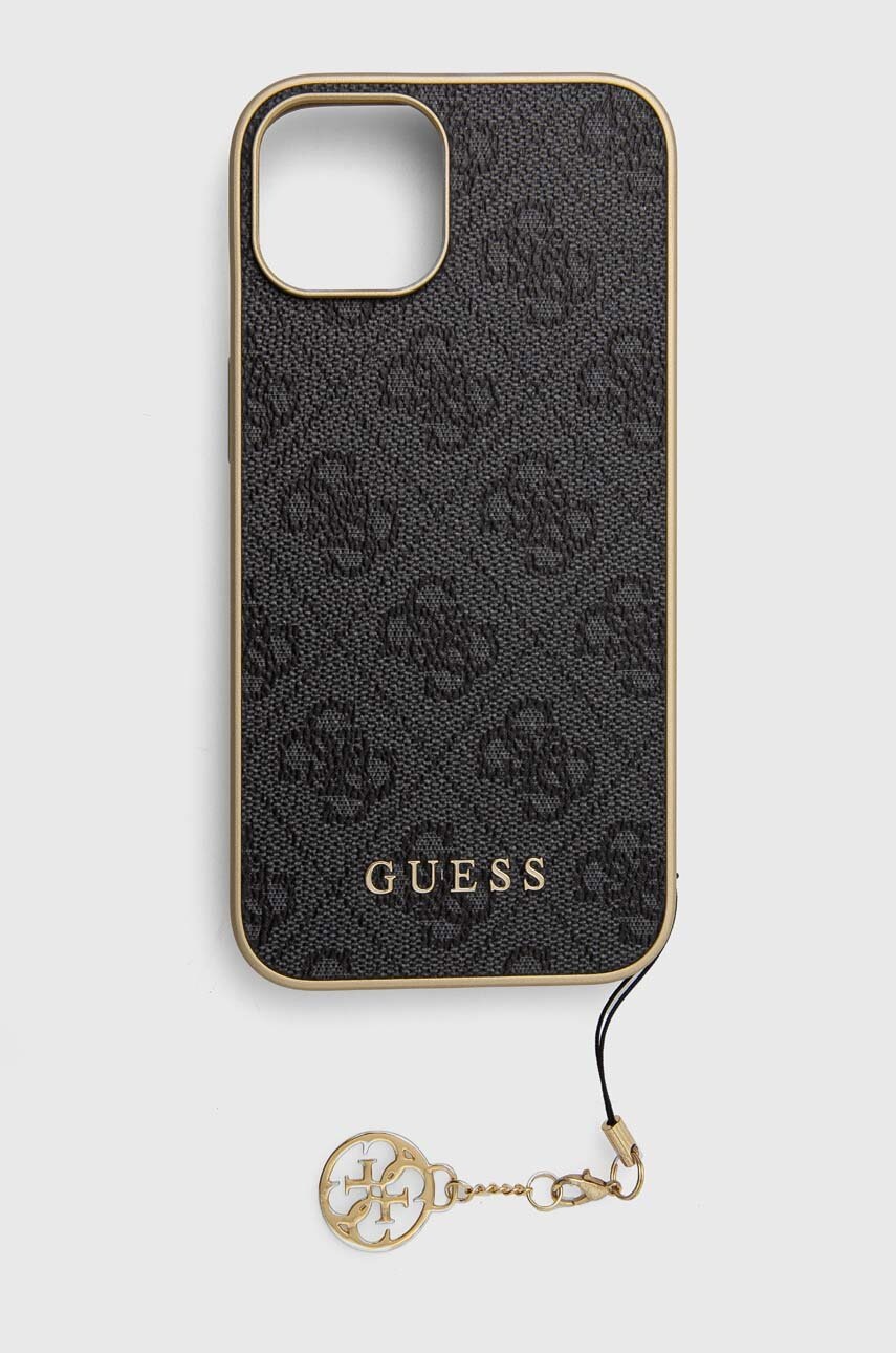 

Чохол на телефон Guess iPhone 14 6.1 колір сірий