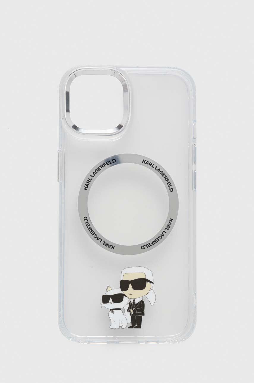 Karl Lagerfeld Husă pentru telefon iPhone 13 6,1" culoarea transparent