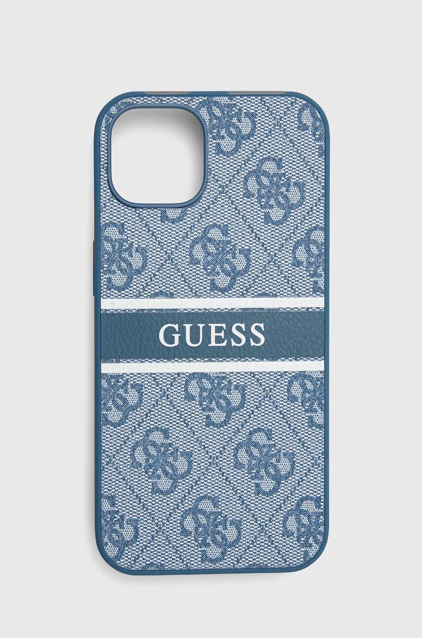 

Кейс за телефон Guess iPhone 13 6,1" в синьо, Син