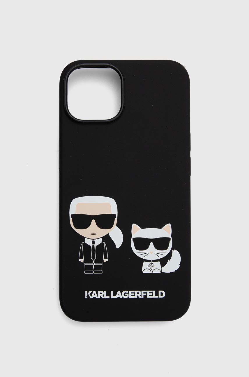 Levně Obal na telefon Karl Lagerfeld iPhone 14 6,1" černá barva