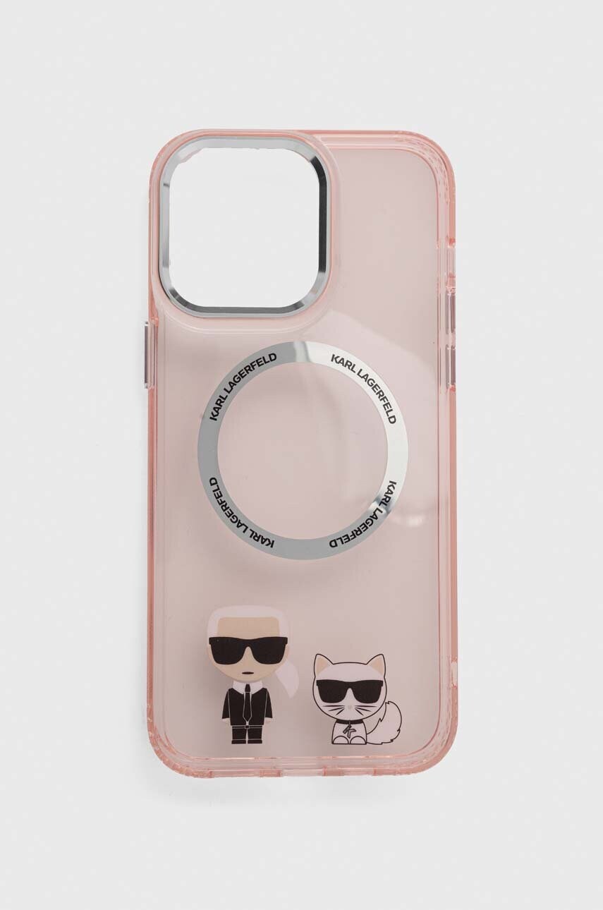 

Чохол на телефон Karl Lagerfeld iPhone 14 Pro Max 6,7" колір рожевий