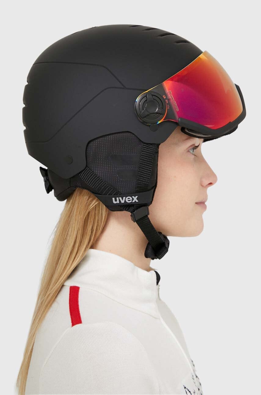 Uvex cască de schi Wanted Visor culoarea negru Uvex cască de schi Wanted Visor culoarea negru