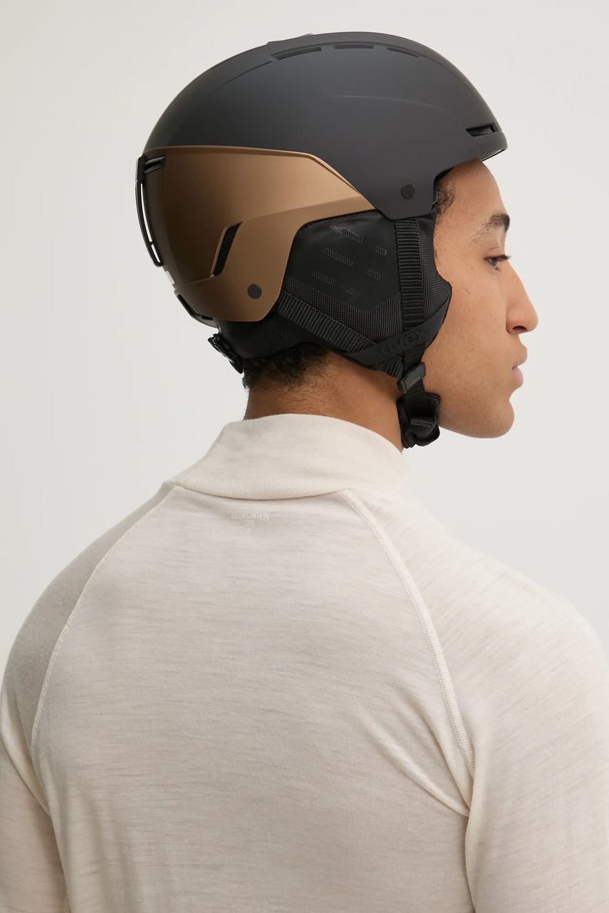 Κράνος σκι Uvex Stance χρώμα: καφέ φωτογραφία