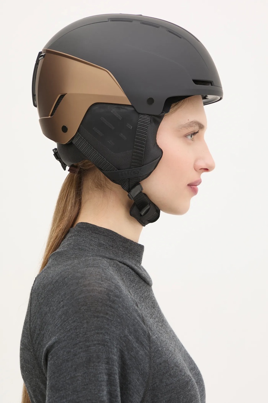 Κράνος σκι Uvex Stance χρώμα: καφέ φωτογραφία