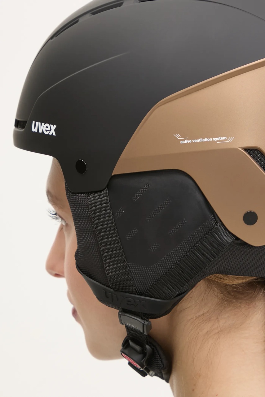 Κράνος σκι Uvex Stance χρώμα: καφέ φωτογραφία