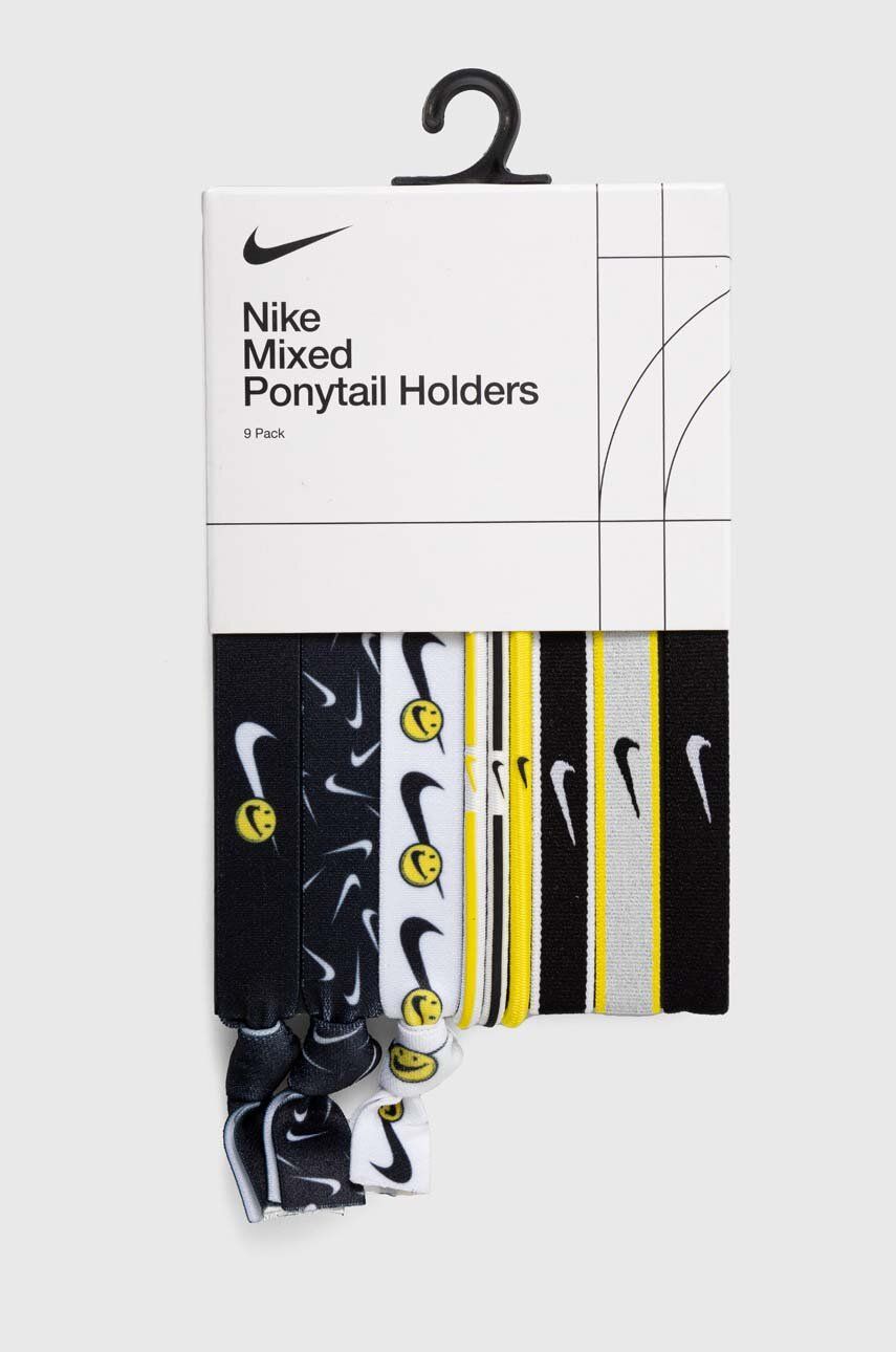 Nike elastice de par 9-pack culoarea negru
