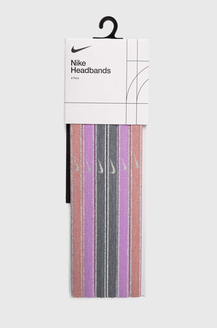 Nike bentite pentru cap Swoosh 6-pack culoarea gri
