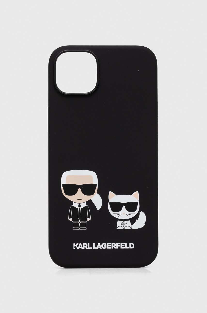 Karl Lagerfeld husă pentru telefon iPhone 14 Plus 6,7 culoarea negru