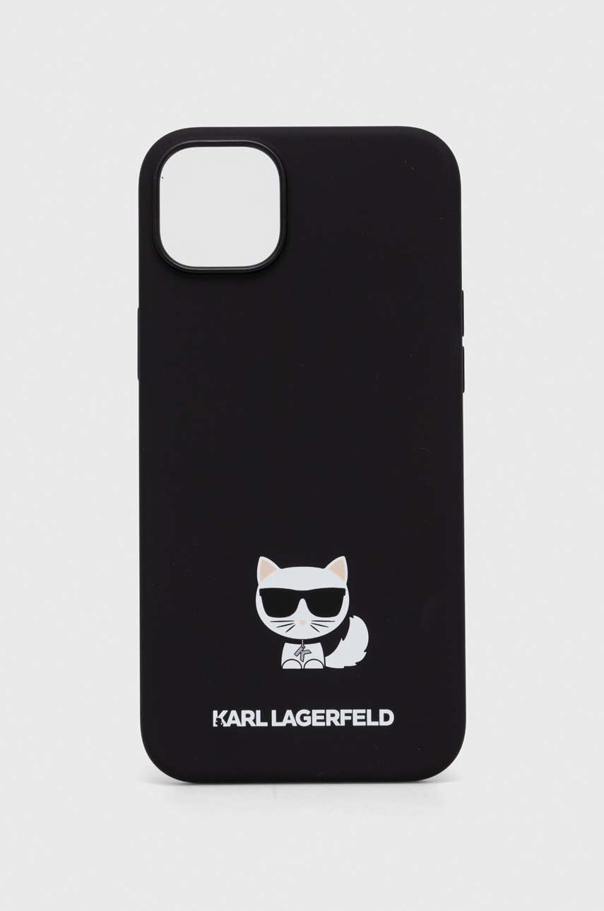 Levně Obal na telefon Karl Lagerfeld iPhone 14 Plus 6,7 černá barva