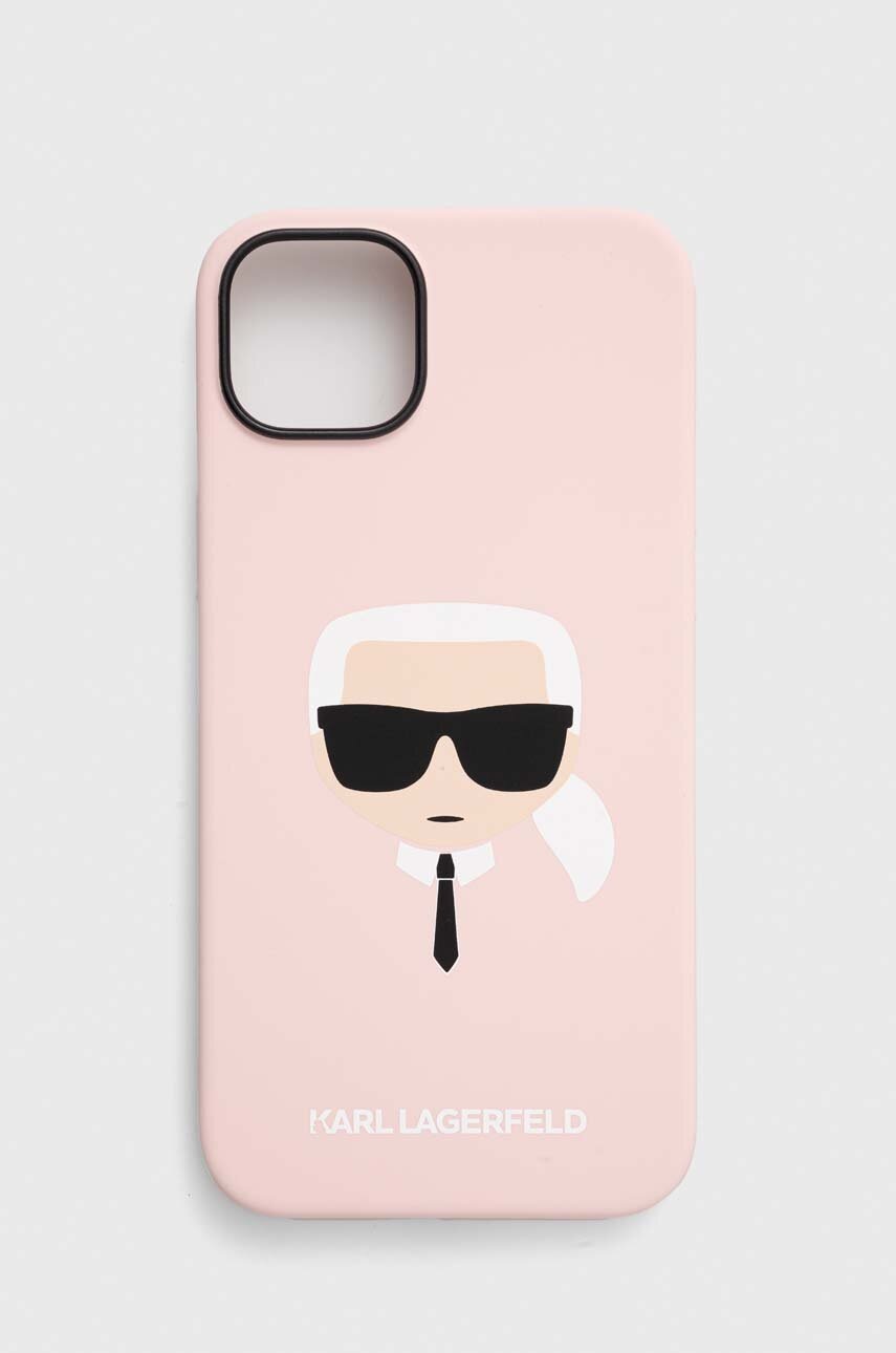 

Чехол на телефон Karl Lagerfeld iPhone 14 Plus 6,7 цвет розовый