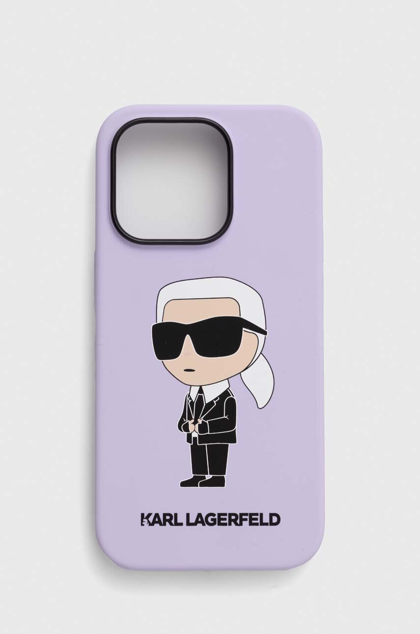 

Чехол на телефон Karl Lagerfeld iPhone 14 Pro 6,1 цвет фиолетовый