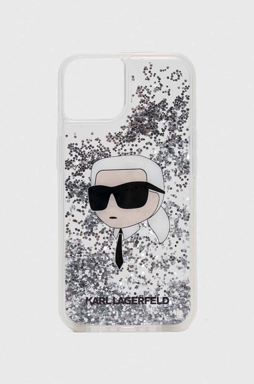 

Чохол на телефон Karl Lagerfeld iPhone 14 6,1 колір срібний