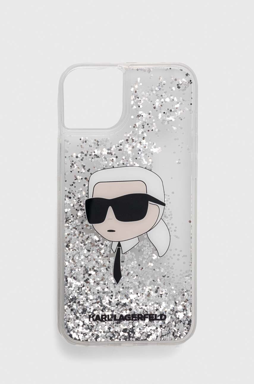 

Чехол на телефон Karl Lagerfeld iPhone 14 Plus 6,7 цвет серебрянный