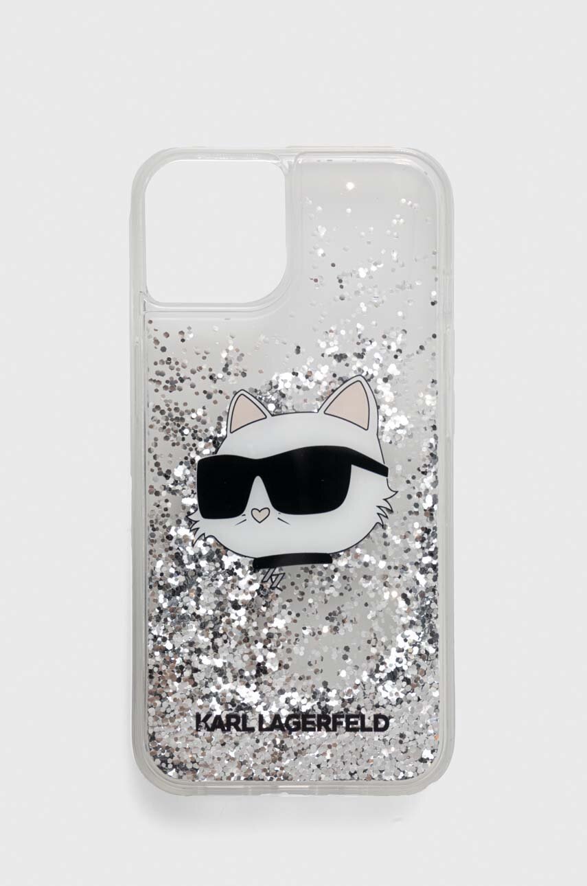 

Чохол на телефон Karl Lagerfeld iPhone 14 6,1 колір срібний