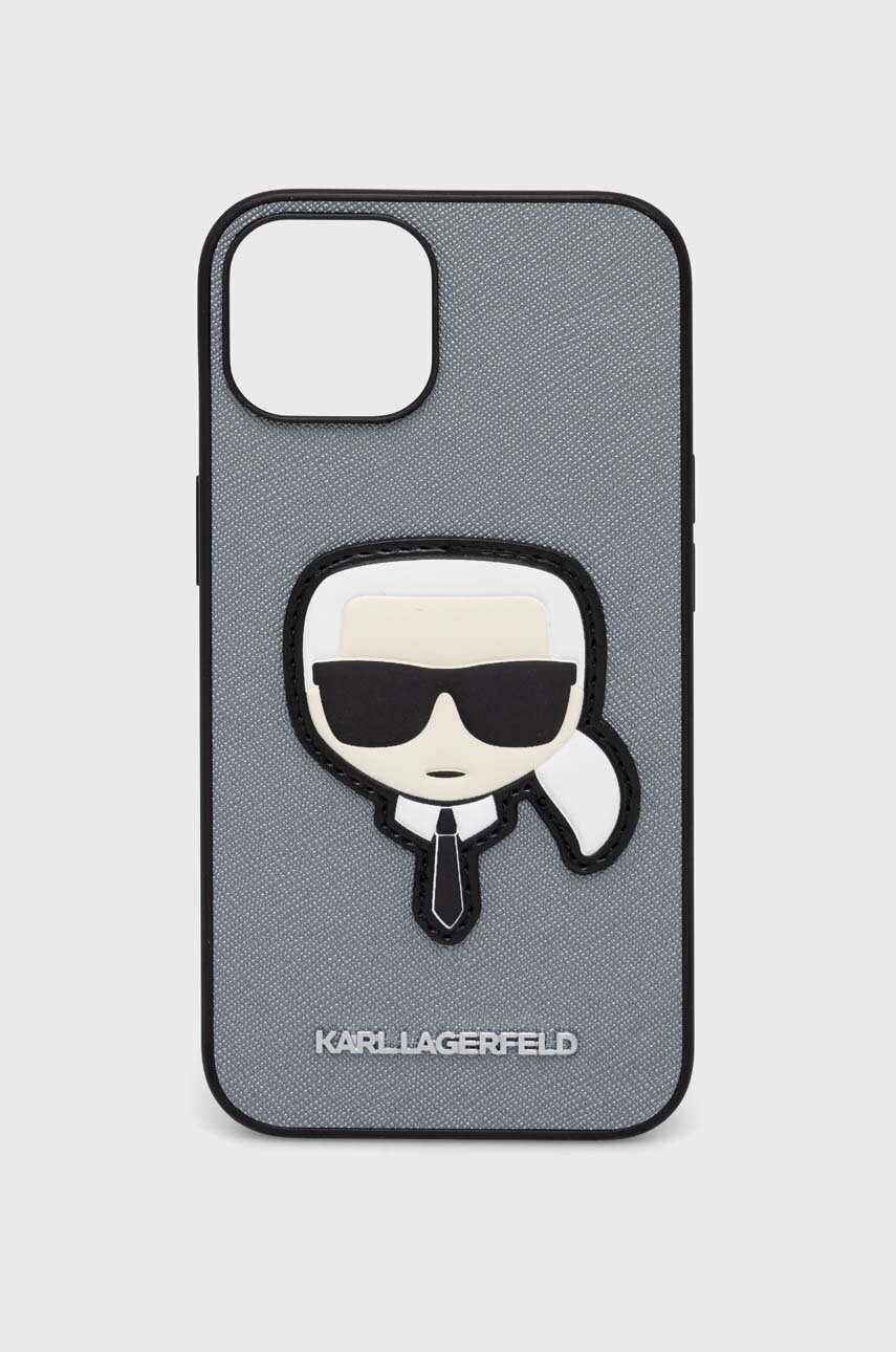 

Чехол на телефон Karl Lagerfeld iPhone 14 6,1 цвет серебрянный