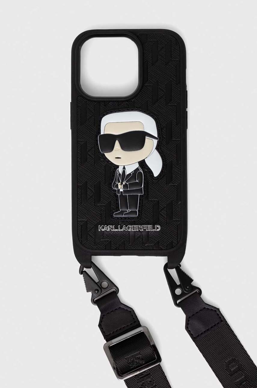 

Чохол на телефон Karl Lagerfeld iPhone 14 Pro 6,1 колір чорний