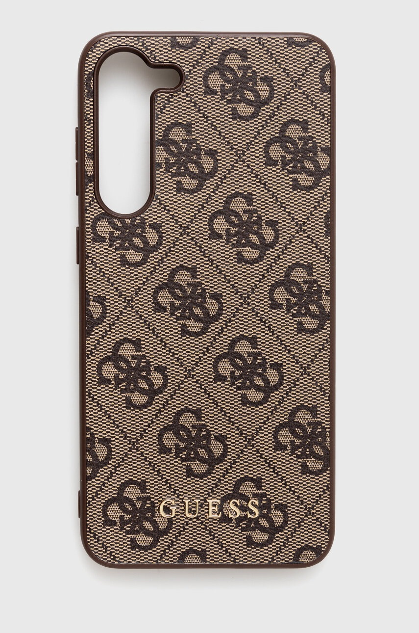 

Кейс за телефон Guess Samsung Galaxy S23+ S916 в кафяво, Кафяв